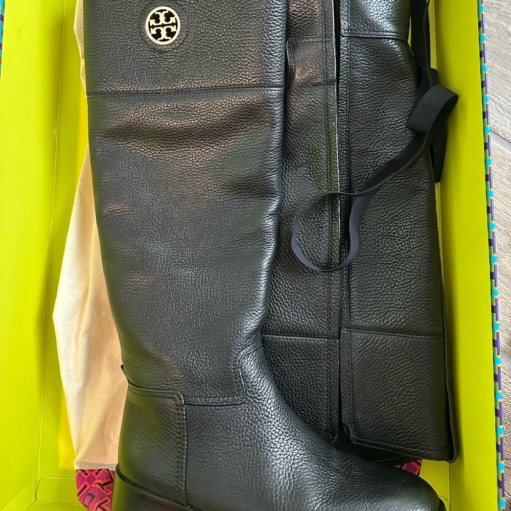 Tory Burch Black Leather Boots